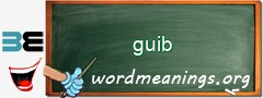 WordMeaning blackboard for guib